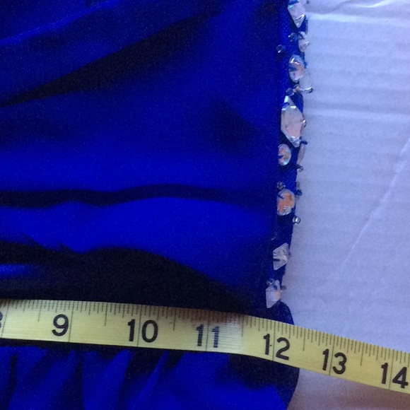 B.Darlin Royal Blue Dress with Rhinestones, Sz 5/6 - Picture 12 of 15